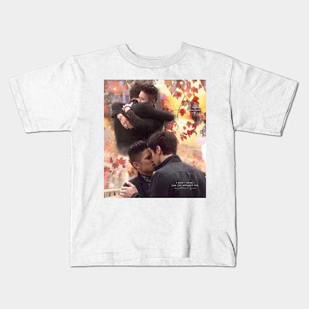 Malec Autumn Kids T-Shirt by nathsmagic